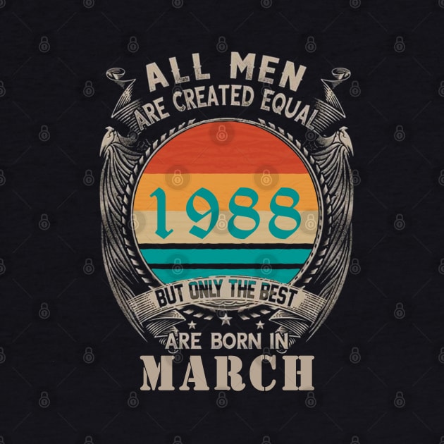 34th Birthday, all men are created equal, march birthday by Omarzone